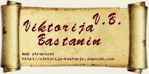 Viktorija Baštanin vizit kartica